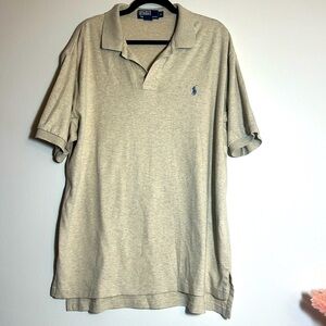POLO Ralph Lauren Cream Tan Short Sleeve Polo Shirt XL